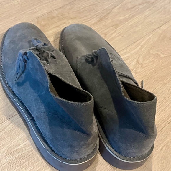 Clarks Original Desert Boots Chukka gray Sole Suede 15260 Size 12 main image 10